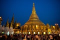 Shwedagon Pagoda in Yangoon Royalty Free Stock Photo