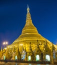 Shwedagon Paya in Yangon in Myanmar Royalty Free Stock Photo