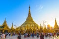 Shwedagon Paya pagoda, or Shwedagon Zedi Daw, Yangon, Myanmar Royalty Free Stock Photo