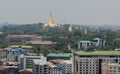 Shwedagon paya (pagoda) stupa. Yangon. Myanmar.