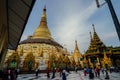 Shwedagon Paya Pagoda in Yangon during the day