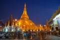 Shwedagon Paya temple in Yangoon Royalty Free Stock Photo