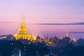 Shwedagon Paya in Yangon in Myanmar Royalty Free Stock Photo