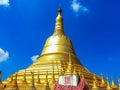 Shwemawdaw Pagoda in Myanmar. Royalty Free Stock Photo