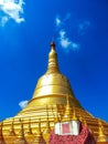 Shwemawdaw Pagoda in Myanmar. Royalty Free Stock Photo