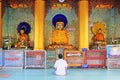 Shwemawdaw Pagoda Prayer, Bago, Myanmar