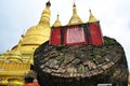 Shwemawdaw Paya Pagoda is a stupa located in Bago, Myanmar. Royalty Free Stock Photo