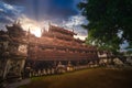 Shwenandaw Kyang monastery at sunset in Mandalay Myanmar