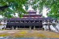 Shwenandaw Kyaung Temple or Golden Palace Monastery or The Teak Royalty Free Stock Photo