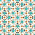 Shweshwe star pattern in different bright colors
