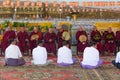 Shwethalyaung Buddha, reclining Buddha in Bago, Myanmar. Royalty Free Stock Photo