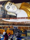 Shwethalyaung Buddha Temple, Bago, Myanmar Royalty Free Stock Photo