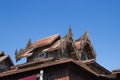 Shweyanpyay monastery, temple in Shan state Myanmar Royalty Free Stock Photo