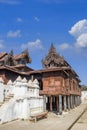 Shweyanpyay monastery, temple in Shan state Myanmar Royalty Free Stock Photo