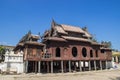 Shweyanpyay monastery, temple in Shan state Myanmar Royalty Free Stock Photo