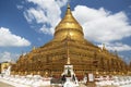 Shwezigon Pagoda , Bagan in Myanmar Royalty Free Stock Photo