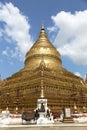 Shwezigon Pagoda , Bagan in Myanmar Royalty Free Stock Photo