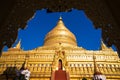 Shwezigon Pagoda in Nyaung-U, Bagan, Myanmar