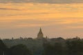Shwezigon pagoda at sunrise, Bagan, Myanmar