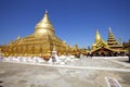 Shwezigon Paya, Bagan, Myanmar. Royalty Free Stock Photo