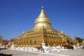 Shwezigon Paya, Bagan, Myanmar. Royalty Free Stock Photo