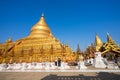 Shwezigon Paya, Bagan, Myanmar. Royalty Free Stock Photo