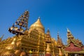 Shwezigon Paya, Bagan, Myanmar. Royalty Free Stock Photo