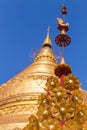 Shwezigon Paya Pagoda, in Bagan Myanmar Royalty Free Stock Photo