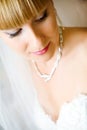 Shy bride Royalty Free Stock Photo