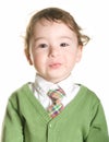 A shy little boy Royalty Free Stock Photo