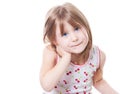 Shy little girl Royalty Free Stock Photo