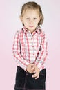 Shy little girl Royalty Free Stock Photo