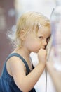 Shy little girl portrait Royalty Free Stock Photo