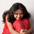 Shy smile of beautiful Indian girl Royalty Free Stock Photo
