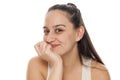 Shy smile Royalty Free Stock Photo