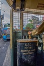 Shyambazar Busy Calcutta (Kolkata), city Bus And Street Traffic.from Tram