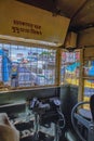 Shyambazar Busy Calcutta (Kolkata), city Bus And Street Traffic.from Tram