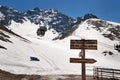 Shymbulak ski resort. Talgar Pass. Royalty Free Stock Photo