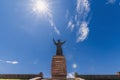 SHYMKENT, KAZAKHSTAN - JULY 07, 2023: Baidibek Bi monument in Shymkent