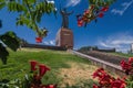 SHYMKENT, KAZAKHSTAN - JULY 07, 2023: Baidibek Bi monument in Shymkent