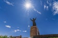 SHYMKENT, KAZAKHSTAN - JULY 07, 2023: Baidibek Bi monument in Shymkent