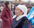 Shymkent, KAZAKHSTAN - 22 March 2017: Celebration of the Kazakh holiday NARIYZ. People in national costumes