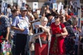 Shymkent, KAZAKHSTAN - May 9, 2017: Immortal regiment. Folk festivals of people. The feast of the victory of the Red