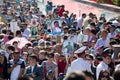 Shymkent, KAZAKHSTAN - May 9, 2017: Immortal regiment. Folk festivals of people. The feast of the victory of the Red