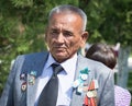 Shymkent, KAZAKHSTAN - May 9, 2017: Veterans of the war. The feast of the victory of the Red Army and Soviet people in