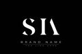 SIA abstract letter logo design Royalty Free Stock Photo