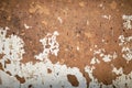 Siained iron sheet background. Rusted and corroded on metal white background. Grunge metal corrosion. Royalty Free Stock Photo