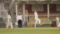 Bowler LBW Appeal during Quaid-e-Azam Trophy Cricket Match