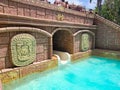 Siam Park, Costa Adeje, Tenerife, Spain - August 9th, 2022 - The  Tower of Power slide Royalty Free Stock Photo