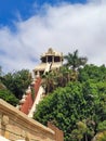 Siam Park, Costa Adeje, Tenerife, Spain - August 9th, 2022 - The  Tower of Power slide Royalty Free Stock Photo